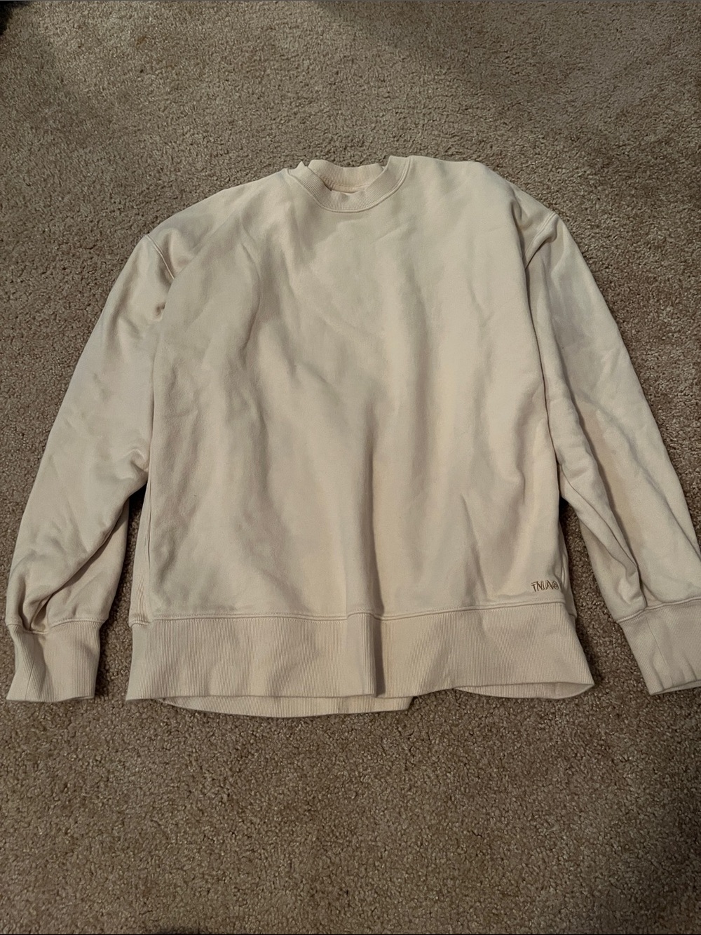 TNA Crewneck Sweater in Butter Yellow
